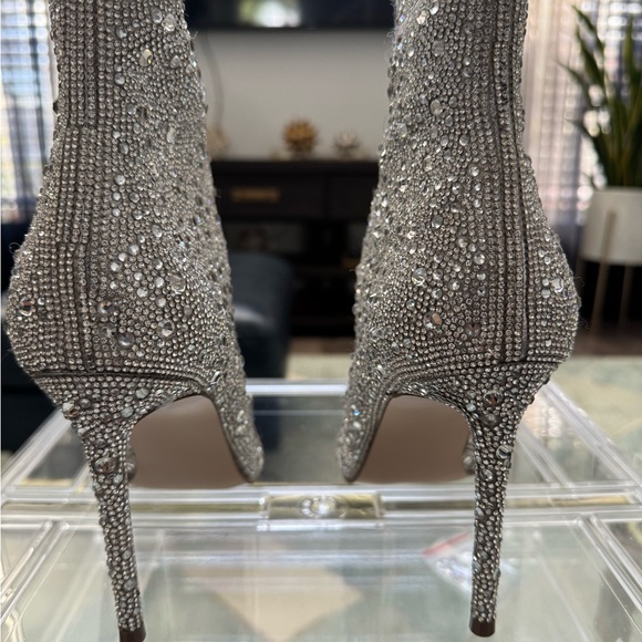 Aqua Rhinestone Booties - Picture 7 of 9